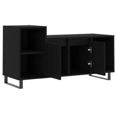 vidaXL Meuble TV Noir 100x35x55 cm Bois d'ingénierie