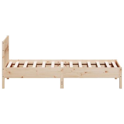 vidaXL Cadre de lit sans matelas 75x190 cm bois de pin massif