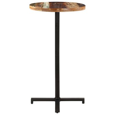 vidaXL Table de bistro Carrée Ø60x110 cm Bois de récupération massif