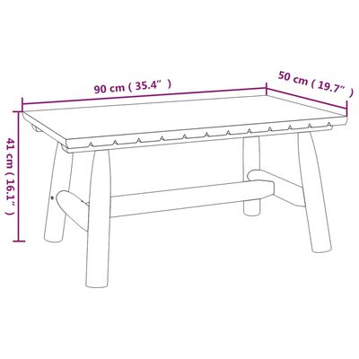 vidaXL Ensemble de salon de jardin 3 pcs bois massif d'épicéa