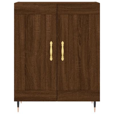 vidaXL Buffet chêne marron 69,5x34x90 cm bois d'ingénierie