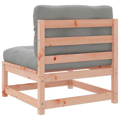 vidaXL Salon de jardin 3 pcs et coussins bois massif sapin de douglas