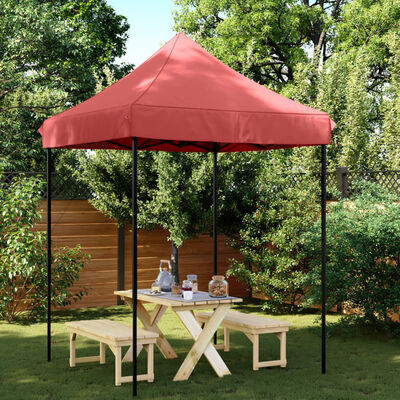 vidaXL Tente de réception pliable escamotable bordeaux 200x200x306 cm