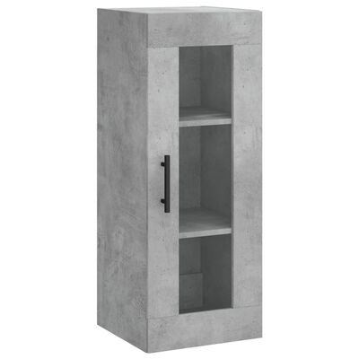 vidaXL Armoire murale gris béton 34,5x34x90 cm