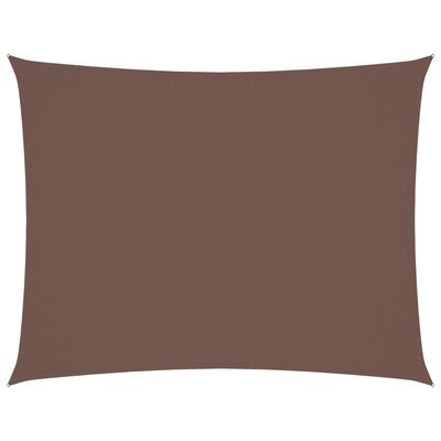 vidaXL Voile de parasol tissu oxford rectangulaire 2,5x4 m marron