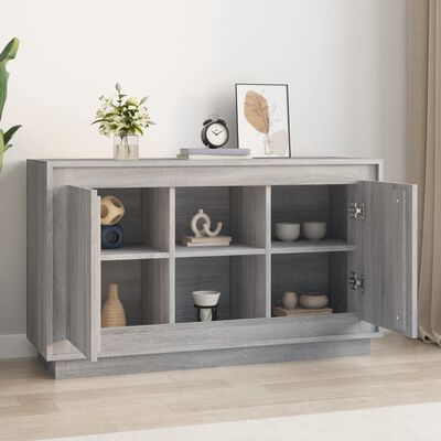 vidaXL Buffet sonoma gris 102x35x60 cm bois d'ingénierie