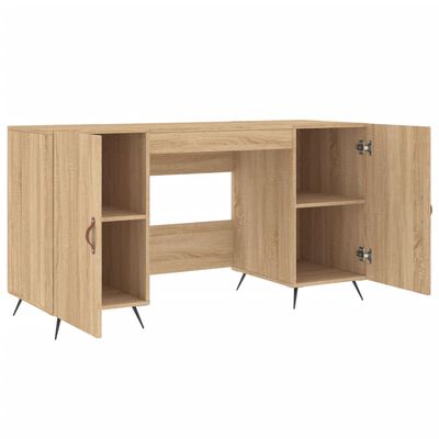 vidaXL Bureau chêne sonoma 140x50x75 cm bois d'ingénierie