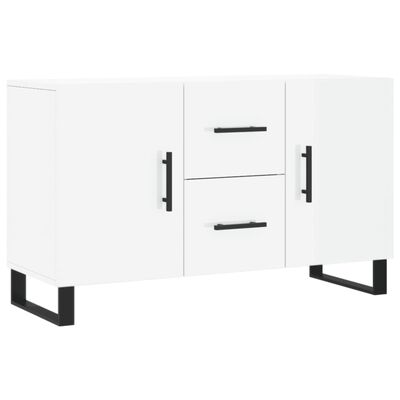 vidaXL Buffet blanc brillant 100x36x60 cm bois d'ingénierie