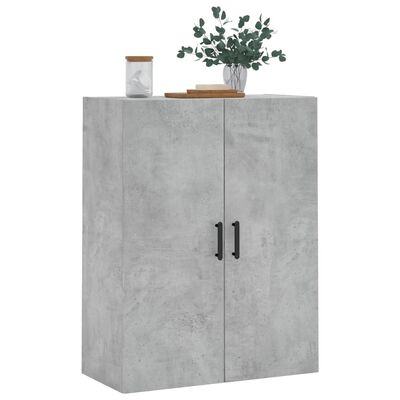 vidaXL Armoire murale gris béton 69,5x34x90 cm