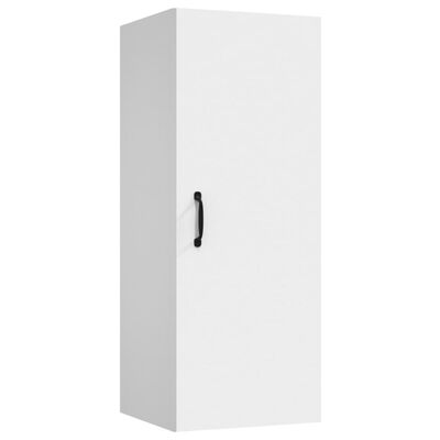 vidaXL Armoire murale suspendue Blanc 34,5x34x90 cm Bois d'ingénierie