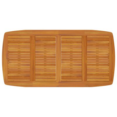 vidaXL Ensemble à manger de jardin 7 pcs Bois d'acacia solide