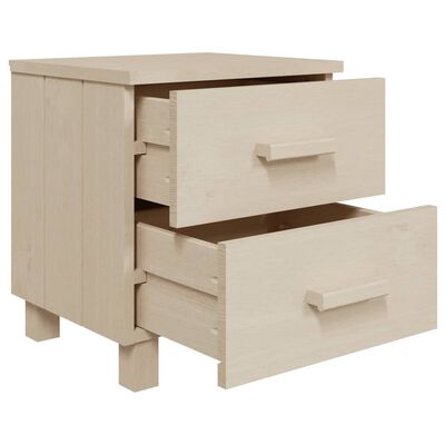 vidaXL Table de chevet HAMAR Marron miel 40x35x44,5 cm Bois de pin