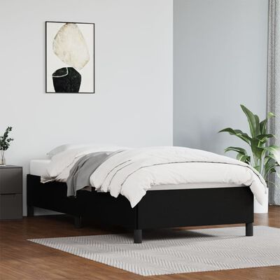 vidaXL Cadre de lit sans matelas noir 100x200 cm similicuir