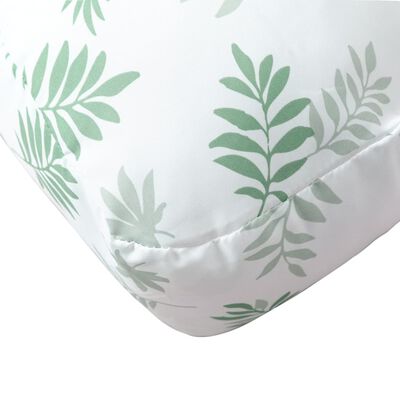 vidaXL Coussin de palette à motif de feuilles 58x58x10 cm tissu oxford