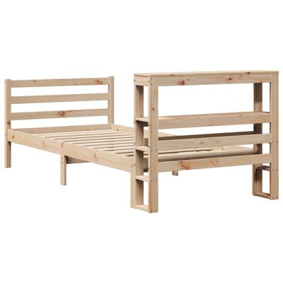 vidaXL Cadre de lit sans matelas 90x200 cm bois de pin massif