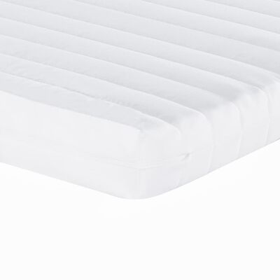 vidaXL Lit de jour avec gigogne et matelas noir 100x200 cm tissu