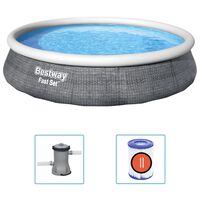 Bestway Ensemble de piscine gonflable Fast Set avec pompe 396x84 cm