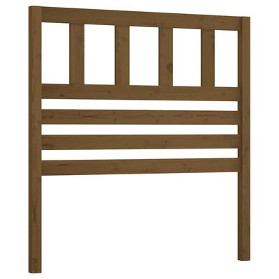 vidaXL Tête de lit Marron miel 96x4x100 cm Bois massif de pin