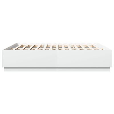 vidaXL Cadre de lit sans matelas blanc 200x200 cm