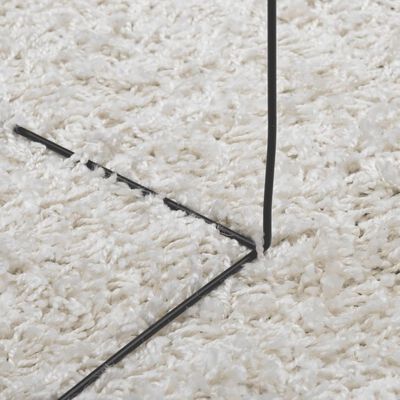 vidaXL Tapis shaggy PAMPLONA poils longs moderne crème 200x200 cm