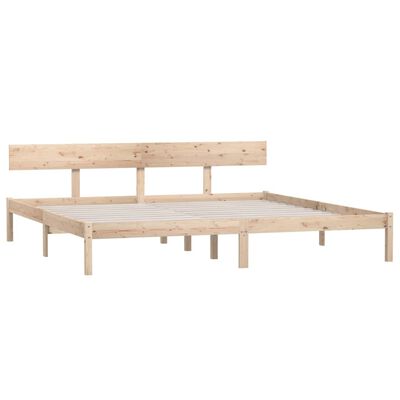 vidaXL Cadre de lit sans matelas bois massif 200x200 cm