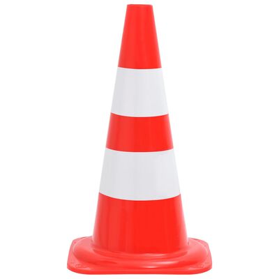 vidaXL Cônes de signalisation réfléchissants 20pcs Rouge et blanc 50cm