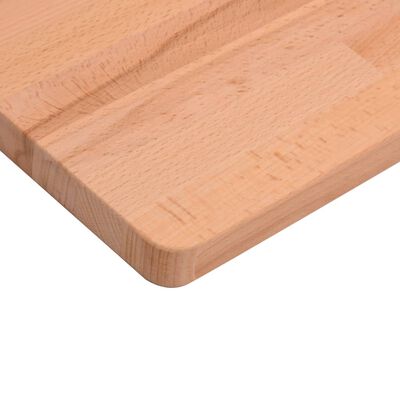 vidaXL Dessus de bureau 100x60x2,5 cm bois massif de hêtre