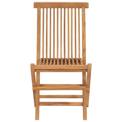 vidaXL Chaises pliables de jardin lot de 8 Bois de teck solide