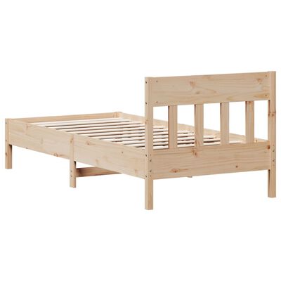 vidaXL Cadre de lit sans matelas 75x190 cm bois de pin massif