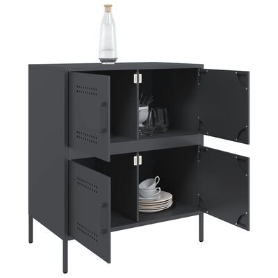 vidaXL Buffet anthracite 68x39x79 cm acier