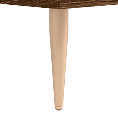 vidaXL Table de chevet chêne marron 40x40x50 cm bois d’ingénierie