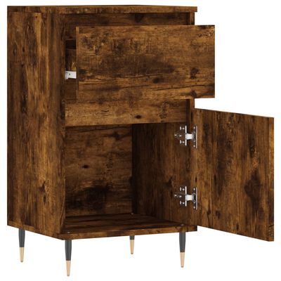 vidaXL Buffets 2 pcs chêne fumé 40x35x70 cm bois d'ingénierie