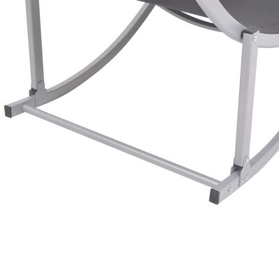 vidaXL Chaises longues pliantes lot de 2 Aluminium et Textilène