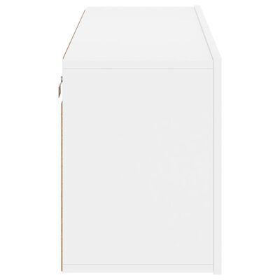 vidaXL Meuble TV mural blanc 100x30x41 cm