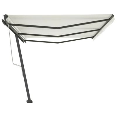 vidaXL Auvent automatique sur pied 600x300 cm Crème