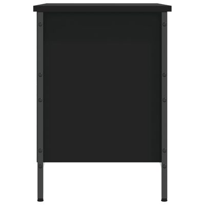 vidaXL Armoire à chaussures noir 69x35x50 cm bois d'ingénierie