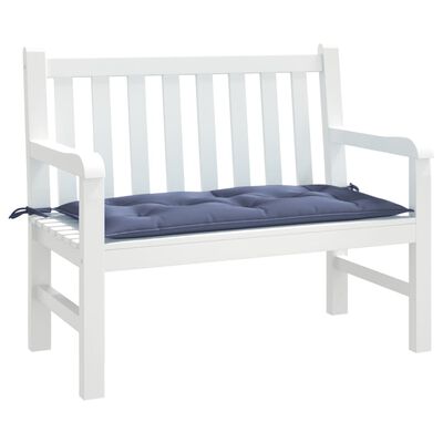 vidaXL Coussin de banc de jardin bleu marine 100x50x7 cm tissu oxford