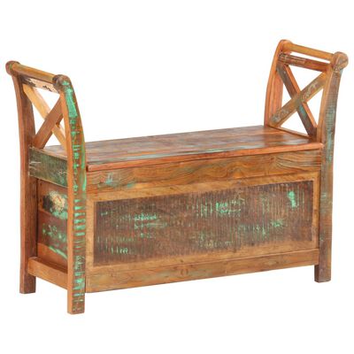 vidaXL Banc d'entrée 103x33x72 cm Bois de récupération solide