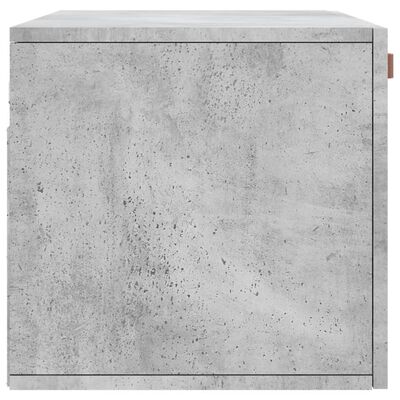 vidaXL Armoire murale gris béton 80x36,5x35 cm bois d'ingénierie