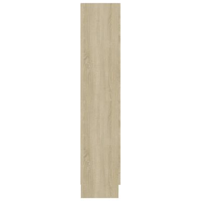 vidaXL Armoire à vitrine Chêne sonoma 82,5x30,5x150 cm Bois ingénierie