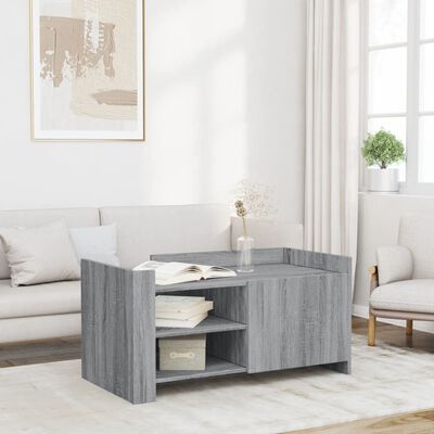 vidaXL Table basse sonoma gris 100x50x50 cm bois d'ingénierie