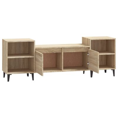 vidaXL Meuble TV Chêne sonoma 160x35x55 cm Bois d'ingénierie