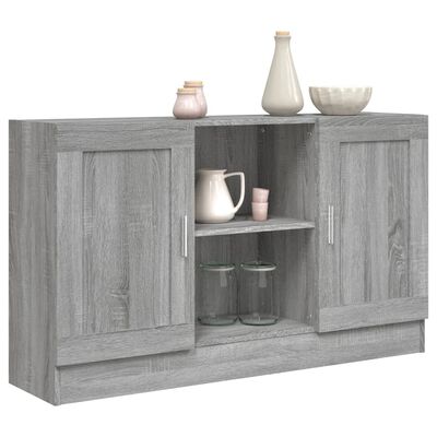 vidaXL Buffet Sonoma gris 120x30,5x70 cm Bois d'ingénierie