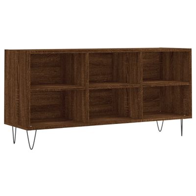 vidaXL Meuble TV chêne marron 103,5x30x50 cm bois d'ingénierie