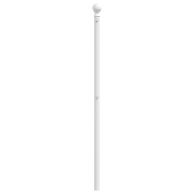 vidaXL Tête de lit métal blanc 193 cm