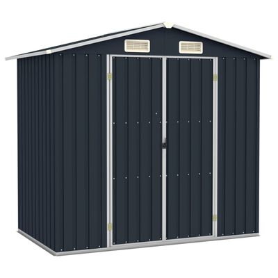 vidaXL Abri de jardin Anthracite 205x129x183 cm Acier galvanisé