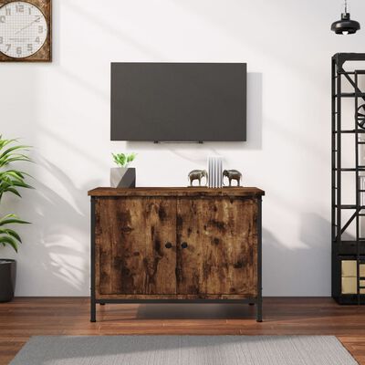 vidaXL Meuble TV avec portes chêne sonoma 60x35x45cm bois d'ingénierie