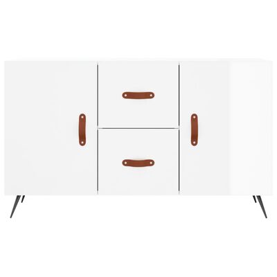 vidaXL Buffet blanc brillant 100x36x60 cm bois d'ingénierie