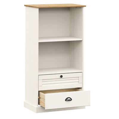 vidaXL Bibliothèque VIGO blanc 60x35x114,5 cm bois massif de pin