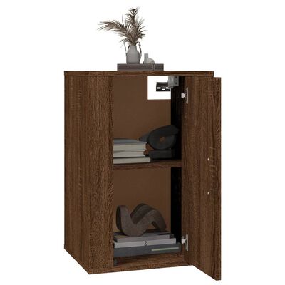 vidaXL Meubles TV muraux 2 pcs Chêne marron 40x34,5x60 cm